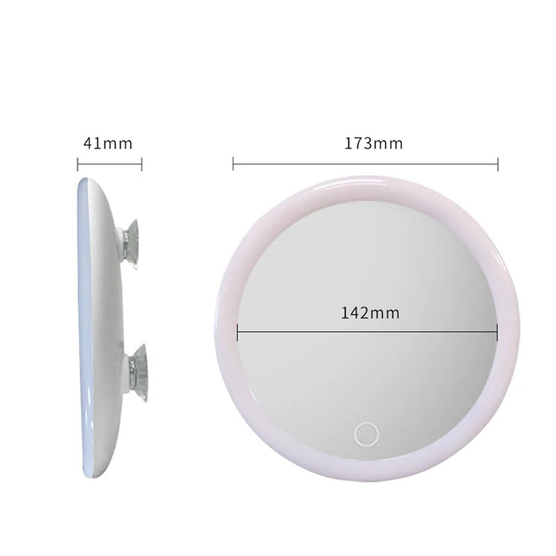10X Magnifying Mirror with Light Makeup Mirror with Lights Compact LED Magnified Mirror for Bathroom, Bedroom, Hotel
